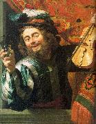 Gerrit van Honthorst The Merry Fiddler oil painting picture wholesale